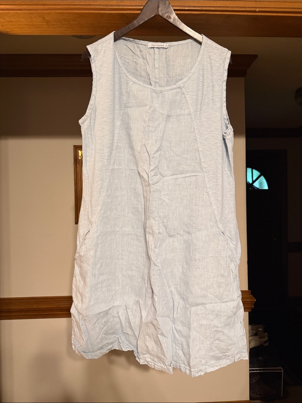 cut loose Light Blue Sleeveless Mini Dress